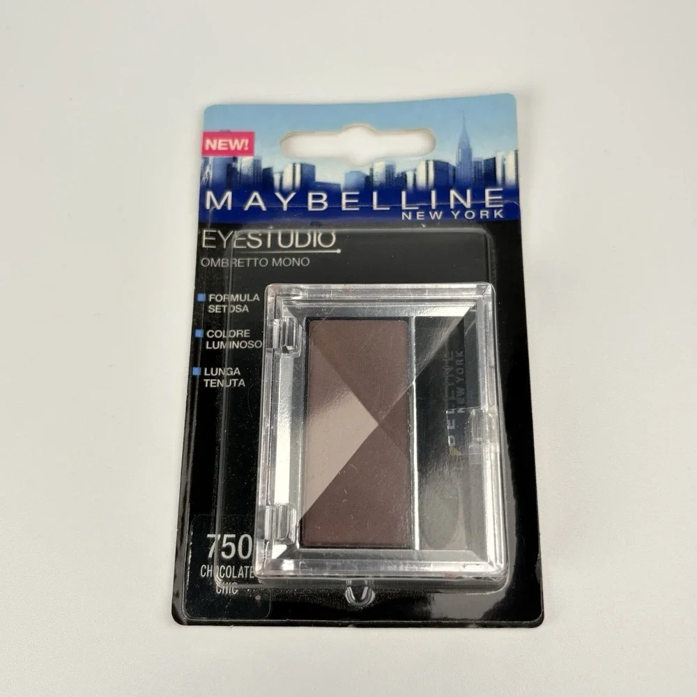 Maybelline Eyestudio Mono Eyeshadow 2 Pack 750‎ Chocolate Chic Brown New NIP